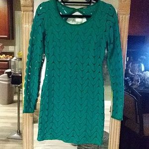 Short green dress